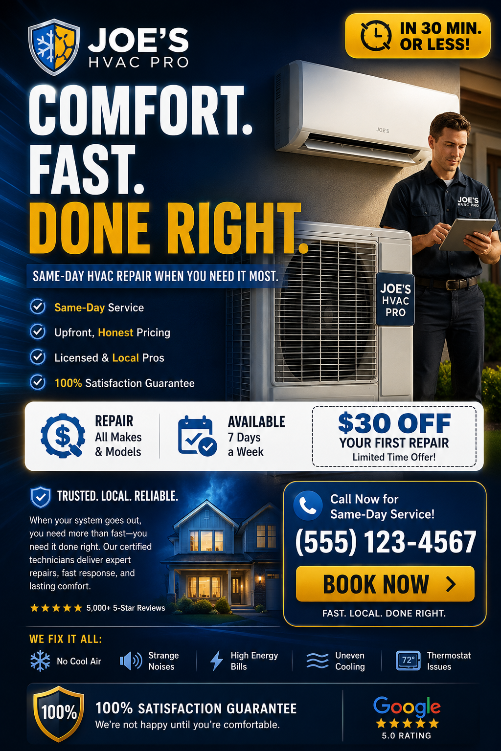 HVAC ad creative sample