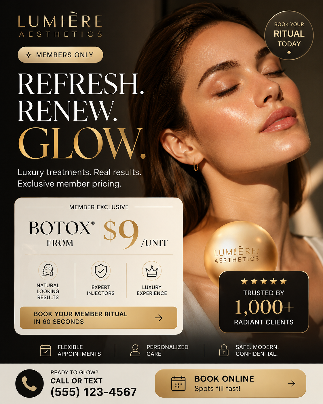 Med spa ad creative sample